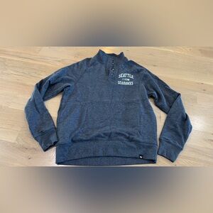 ‘47  brand 1/4 button NFL Seattle Seahawks sweatshirt blue size men’s medium